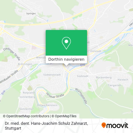 Dr. med. dent. Hans-Joachim Schulz Zahnarzt Karte