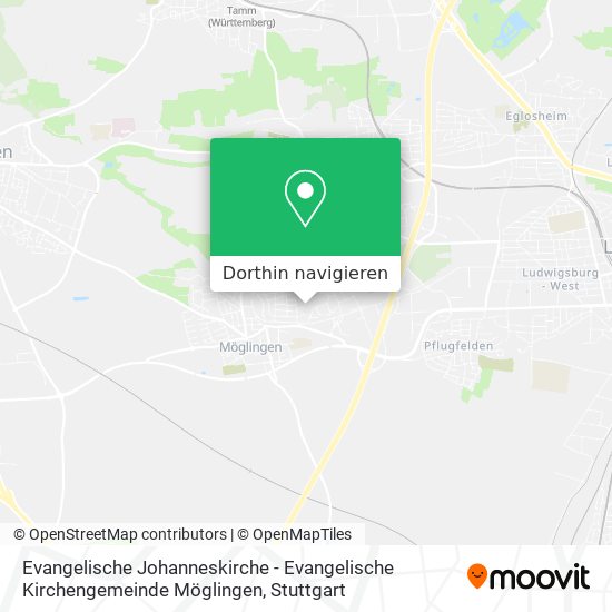 Evangelische Johanneskirche - Evangelische Kirchengemeinde Möglingen Karte