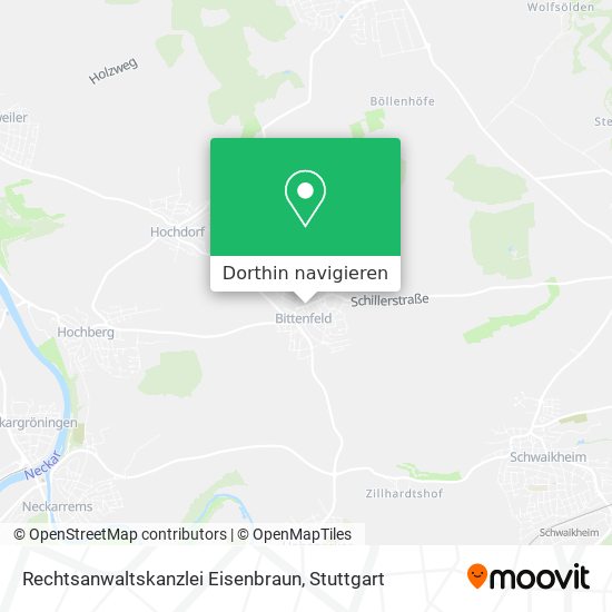 Rechtsanwaltskanzlei Eisenbraun Karte