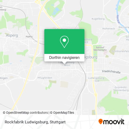 Rockfabrik Ludwigsburg Karte