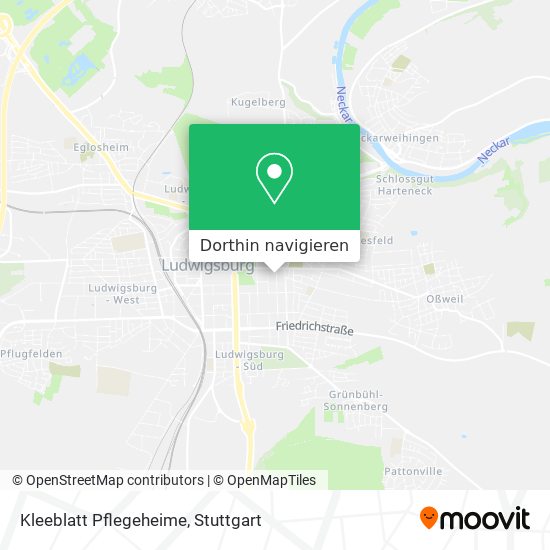 Kleeblatt Pflegeheime Karte