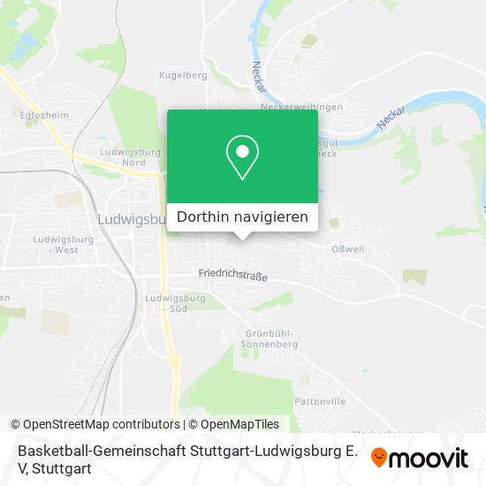 Basketball-Gemeinschaft Stuttgart-Ludwigsburg E. V Karte