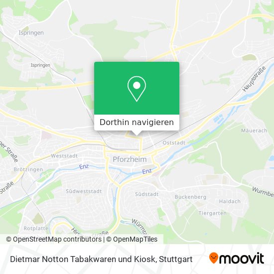 Dietmar Notton Tabakwaren und Kiosk Karte