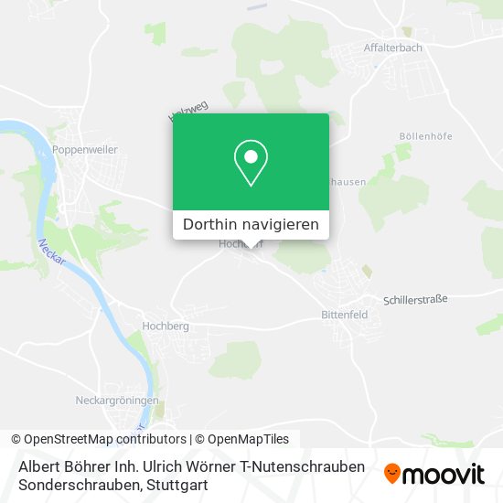 Albert Böhrer Inh. Ulrich Wörner T-Nutenschrauben Sonderschrauben Karte