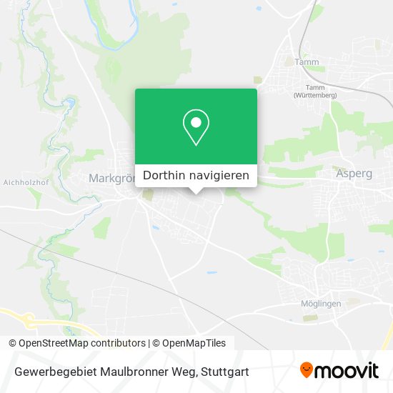 Gewerbegebiet Maulbronner Weg Karte