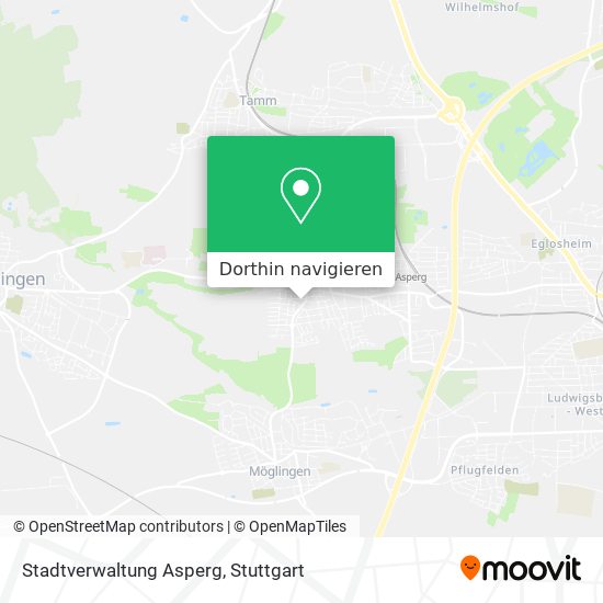 Stadtverwaltung Asperg Karte