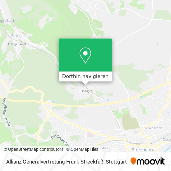 Allianz Generalvertretung Frank Streckfuß Karte