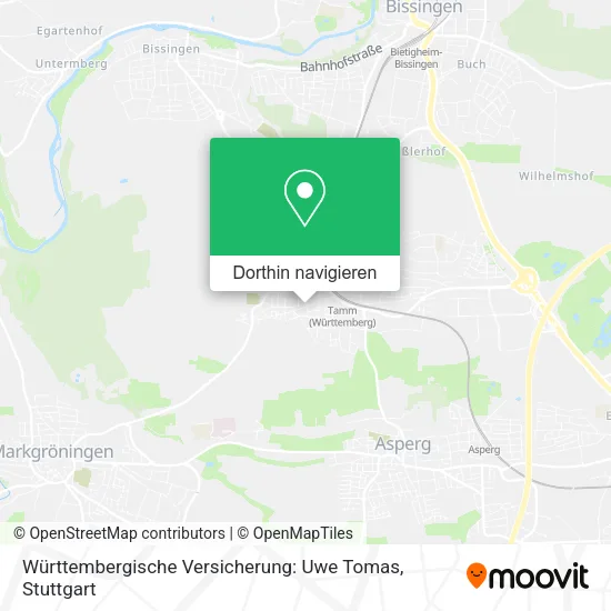 Württembergische Versicherung: Uwe Tomas Karte