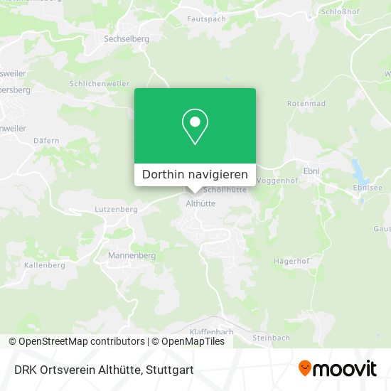 DRK Ortsverein Althütte Karte