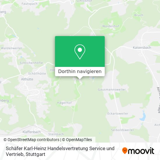 Schäfer Karl-Heinz Handelsvertretung Service und Vertrieb Karte