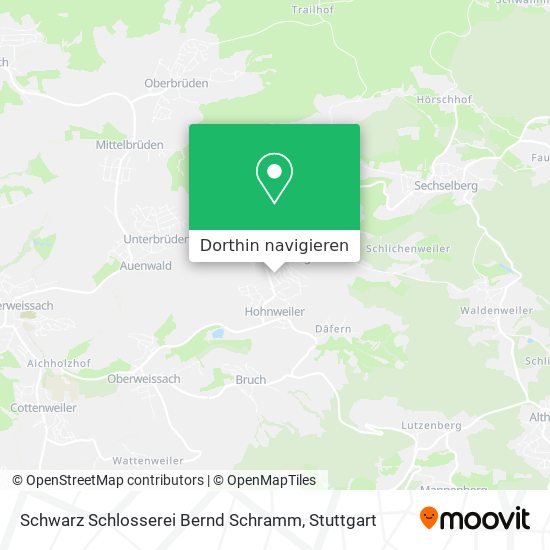 Schwarz Schlosserei Bernd Schramm Karte