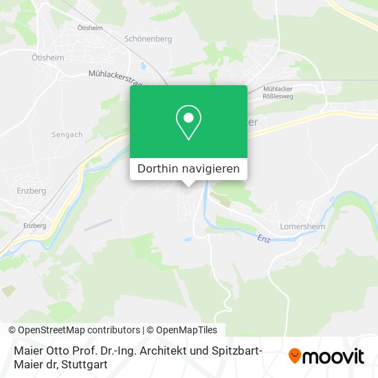 Maier Otto Prof. Dr.-Ing. Architekt und Spitzbart-Maier dr Karte