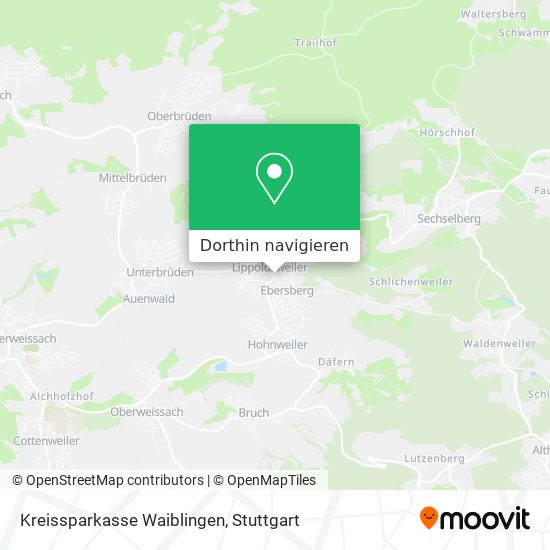 Kreissparkasse Waiblingen Karte