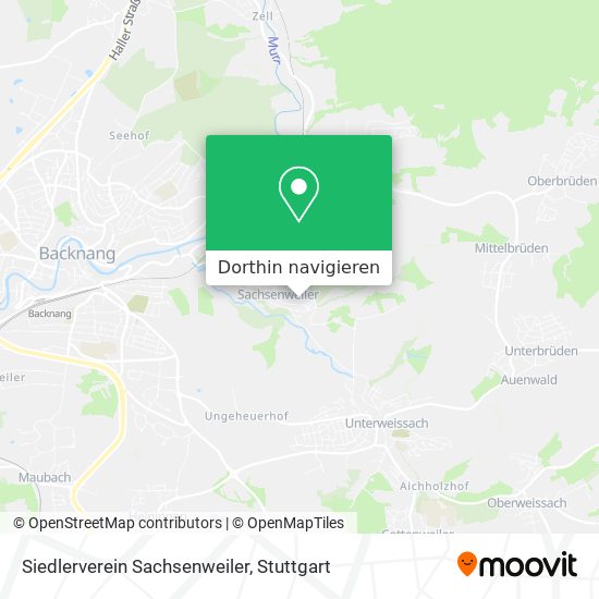 Siedlerverein Sachsenweiler Karte