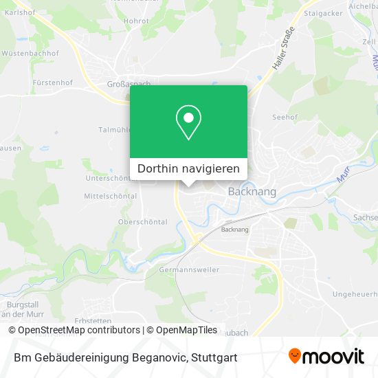 Bm Gebäudereinigung Beganovic Karte