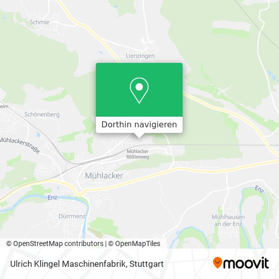 Ulrich Klingel Maschinenfabrik Karte