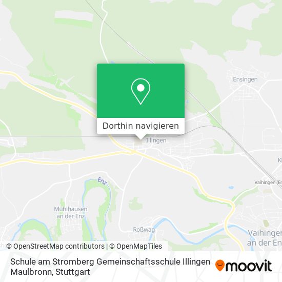 Schule am Stromberg Gemeinschaftsschule Illingen Maulbronn Karte