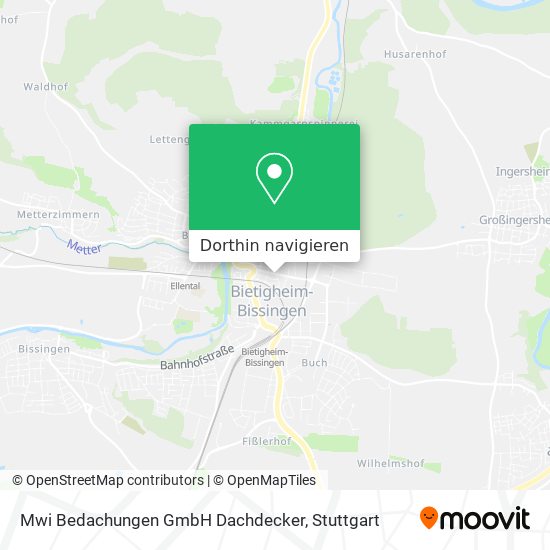 Mwi Bedachungen GmbH Dachdecker Karte