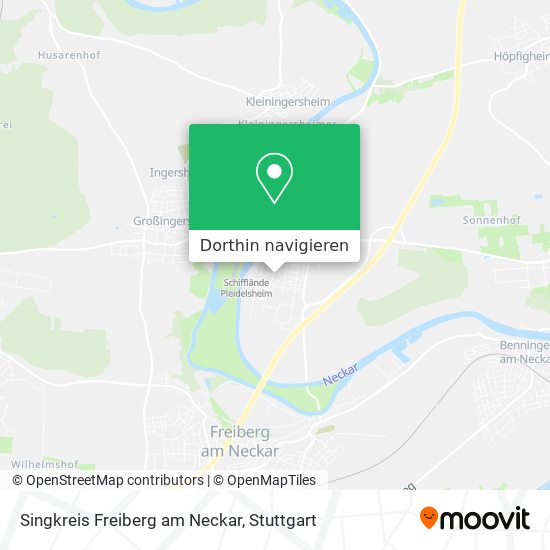 Singkreis Freiberg am Neckar Karte