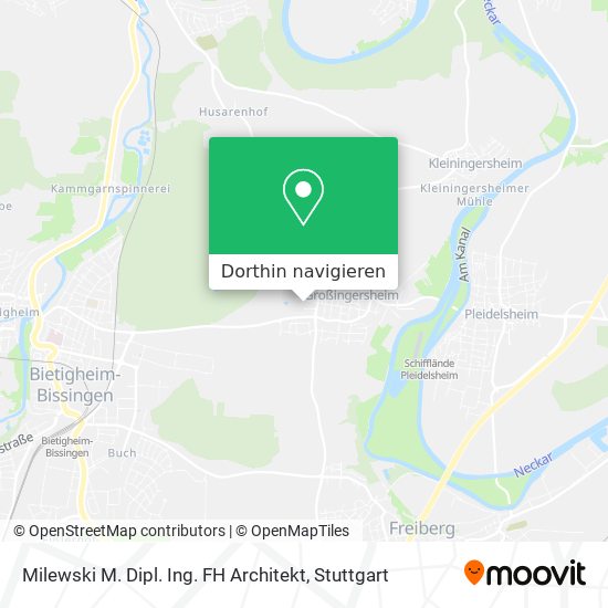 Milewski M. Dipl. Ing. FH Architekt Karte