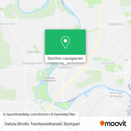 Delizia Birofio Textileinzelhandel Karte