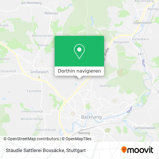 Stäudle Sattlerei Boxsäcke Karte