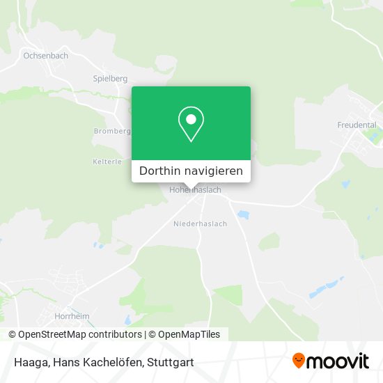 Haaga, Hans Kachelöfen Karte