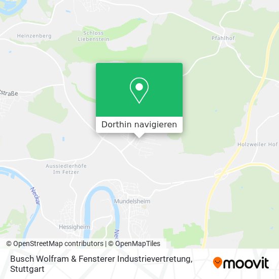 Busch Wolfram & Fensterer Industrievertretung Karte