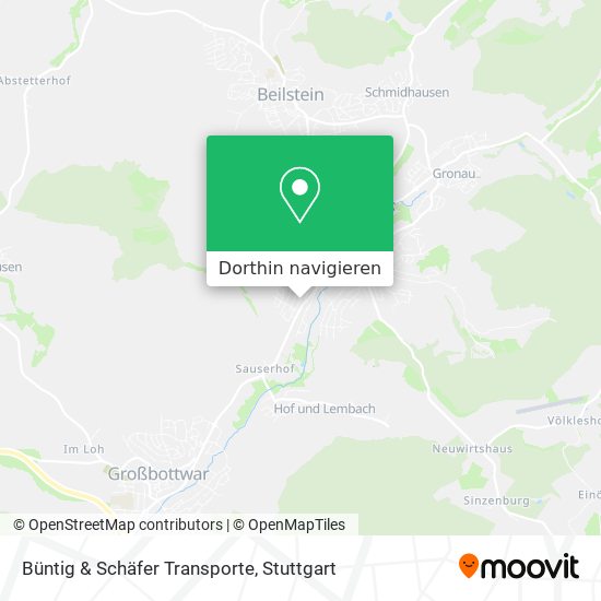 Büntig & Schäfer Transporte Karte