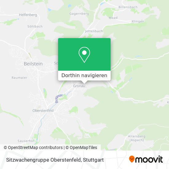 Sitzwachengruppe Oberstenfeld Karte