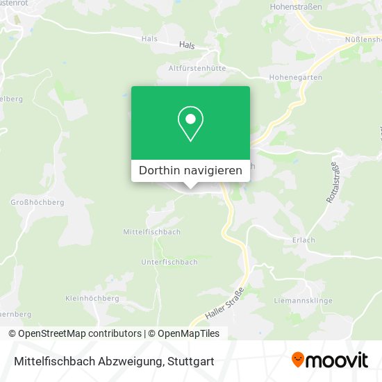 Mittelfischbach Abzweigung Karte
