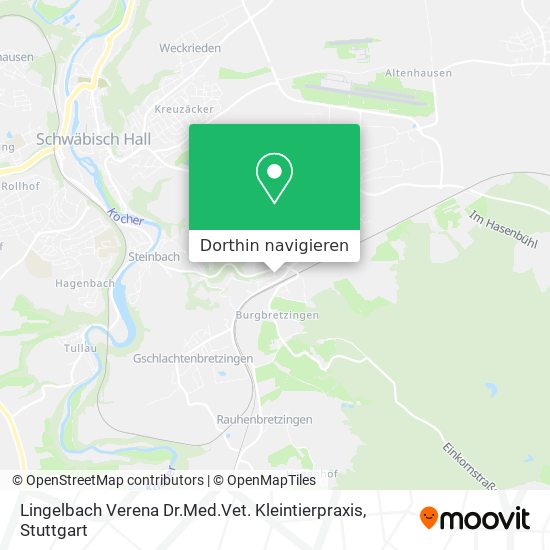 Lingelbach Verena Dr.Med.Vet. Kleintierpraxis Karte