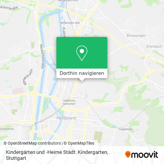 Kindergärten und -Heime Städt. Kindergarten Karte