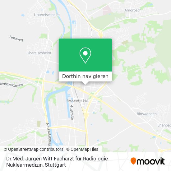 Dr.Med. Jürgen Witt Facharzt für Radiologie Nuklearmedizin Karte