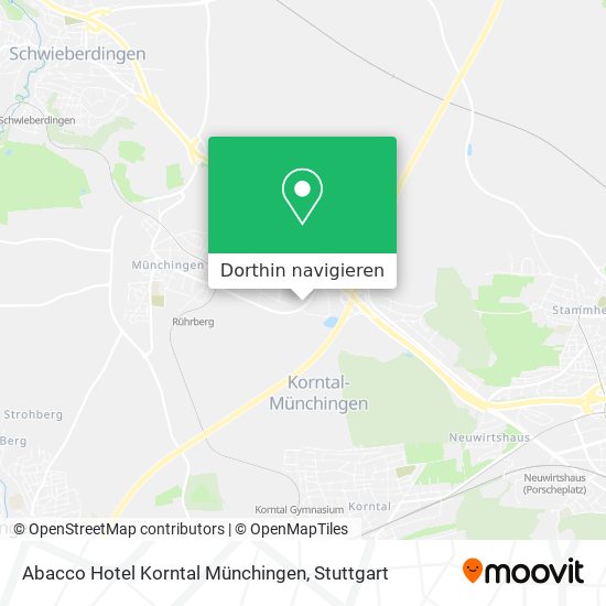 Abacco Hotel Korntal Münchingen Karte