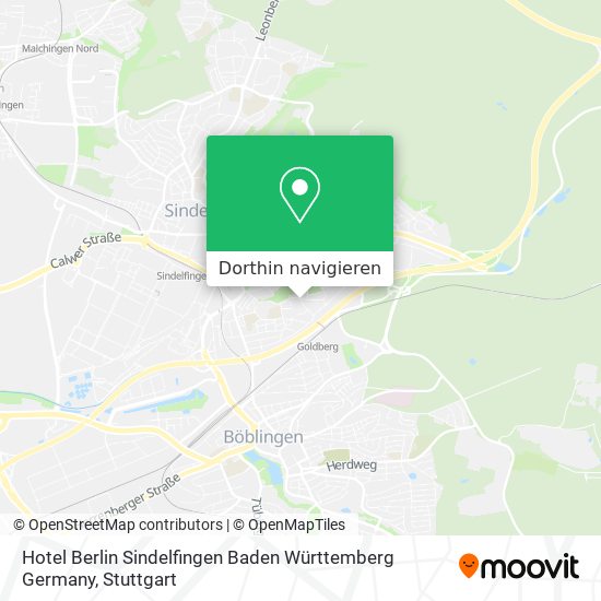 Hotel Berlin Sindelfingen Baden Württemberg Germany Karte