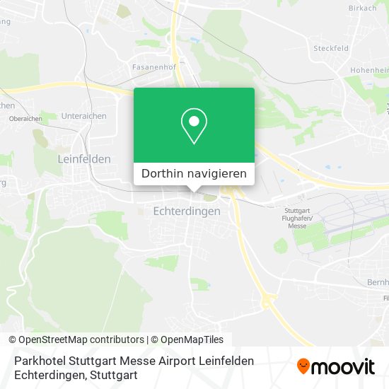 Parkhotel Stuttgart Messe Airport Leinfelden Echterdingen Karte