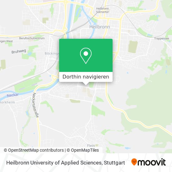 Heilbronn University of Applied Sciences Karte