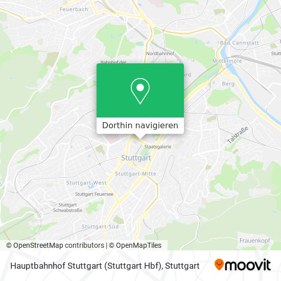 Hauptbahnhof Stuttgart (Stuttgart Hbf) Karte