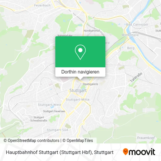 Hauptbahnhof Stuttgart (Stuttgart Hbf) Karte