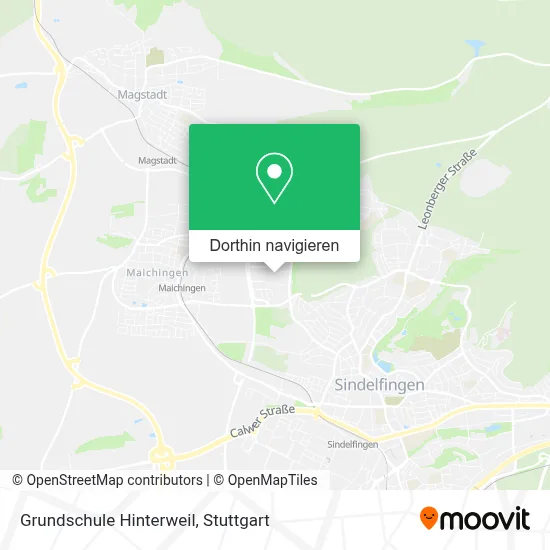 Grundschule Hinterweil Karte