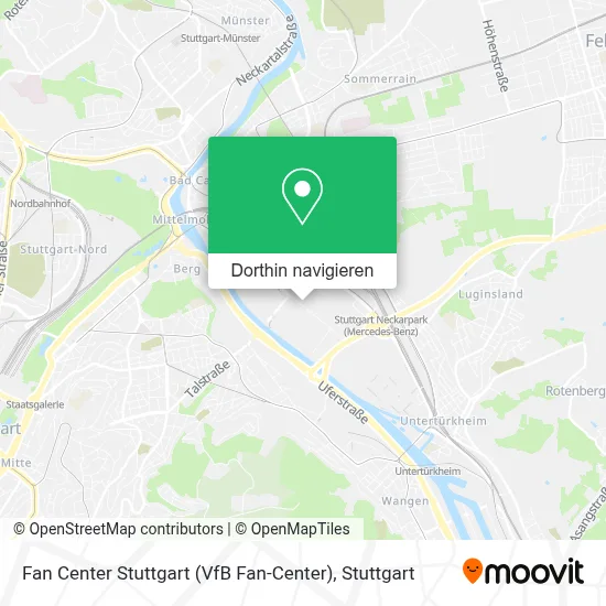 Fan Center Stuttgart (VfB Fan-Center) Karte