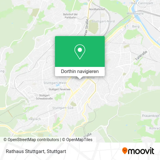 Rathaus Stuttgart Karte