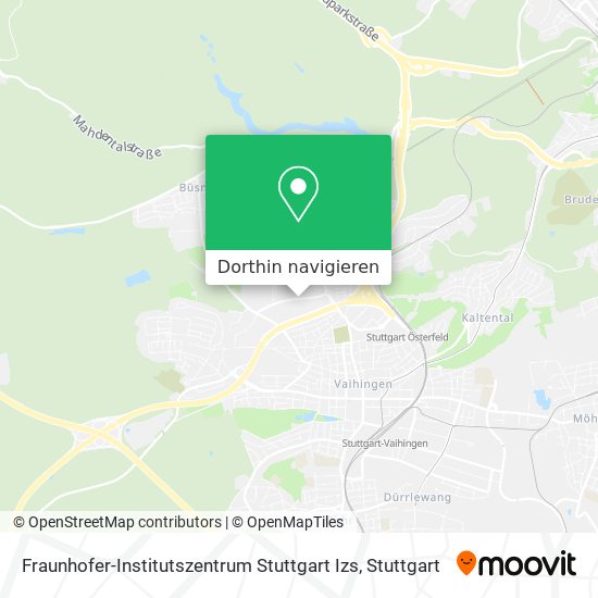 Fraunhofer-Institutszentrum Stuttgart Izs Karte