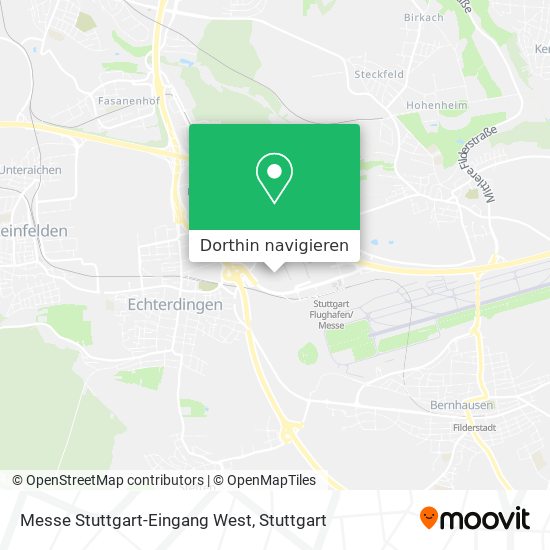 Messe Stuttgart-Eingang West Karte