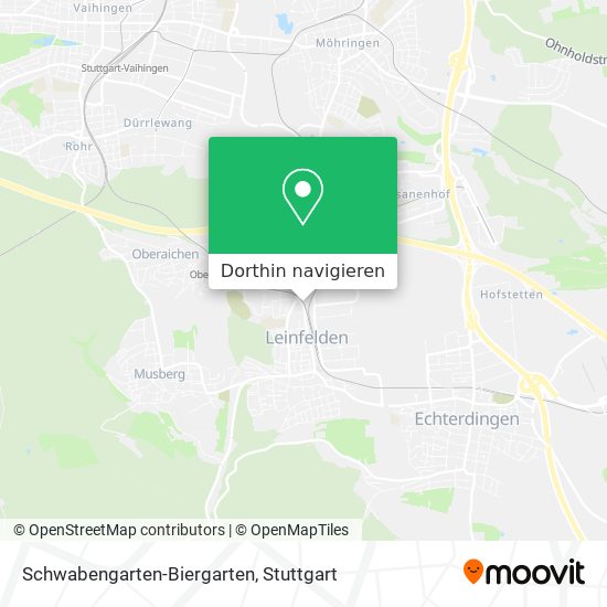 Schwabengarten-Biergarten Karte