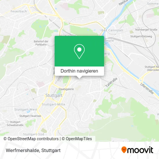 Werfmershalde Karte