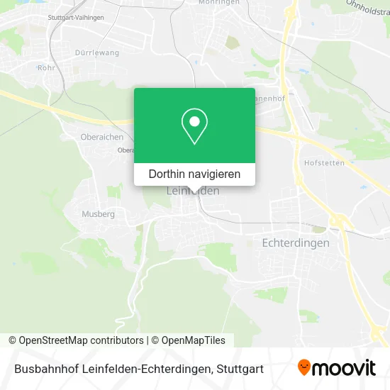 Busbahnhof Leinfelden-Echterdingen Karte