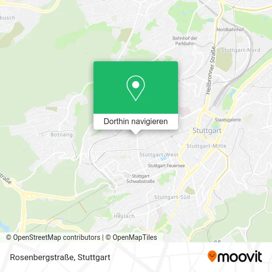 Rosenbergstraße Karte