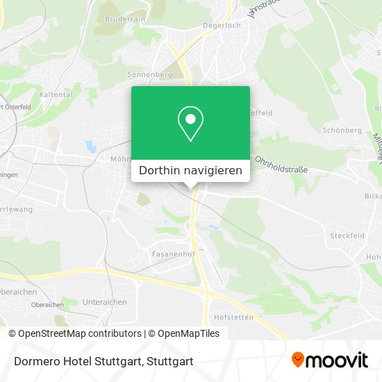 Dormero Hotel Stuttgart Karte